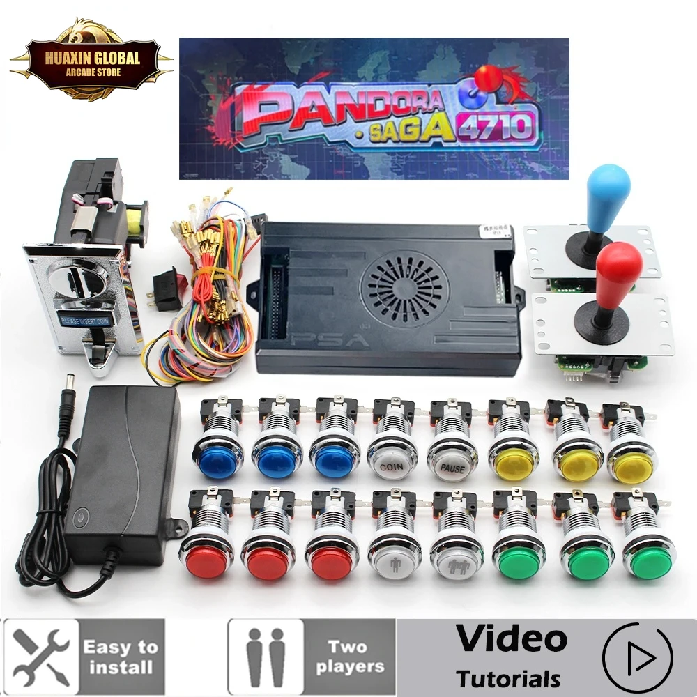 Trackball Controller Arcade - 2 Pemain 4710 In 1 Pandora